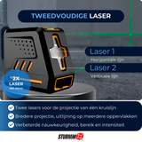 Cross Line Laser LL-A800 - Two Adjustable Lines - Green Laser