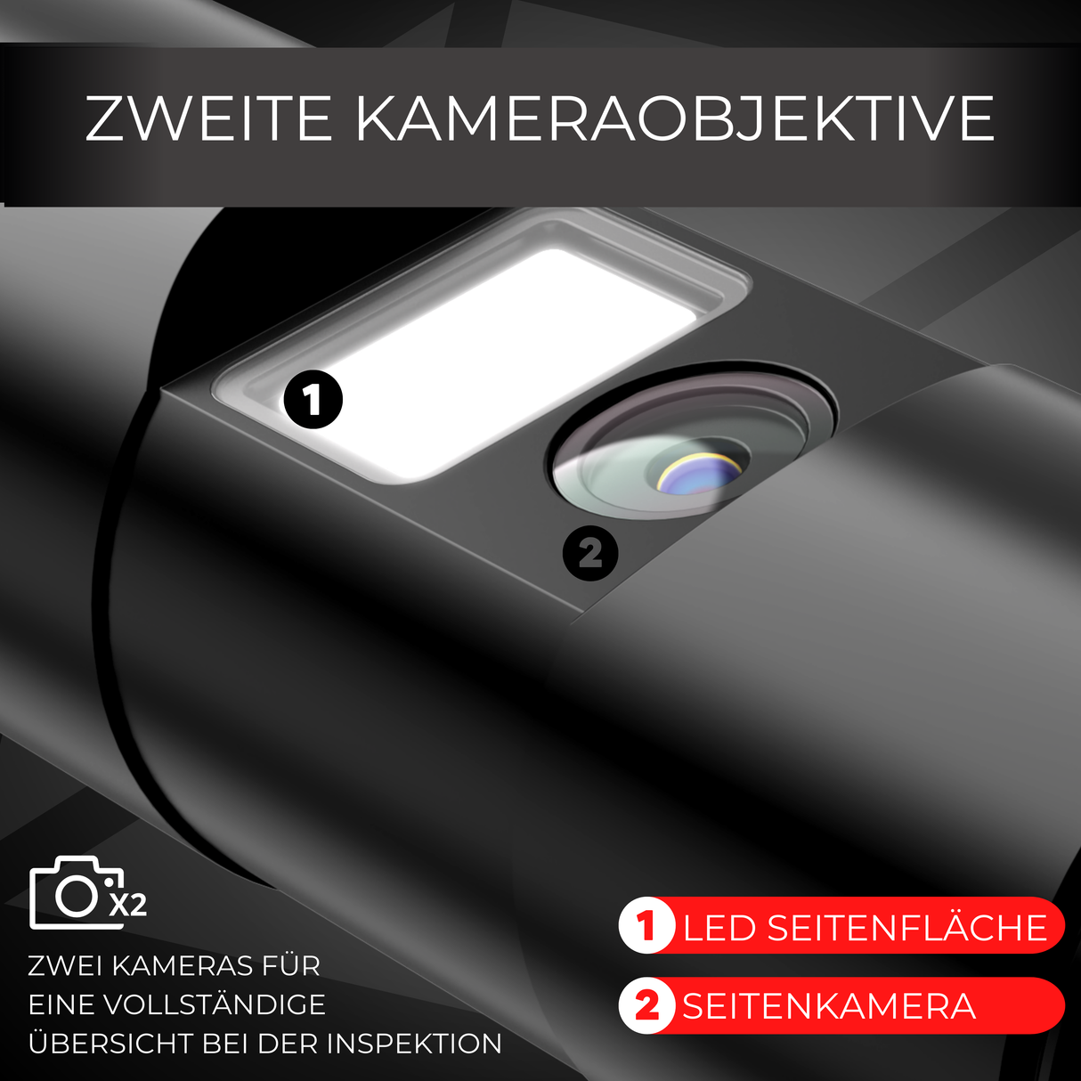 Endoscoop ST-IC401 - Inspectiecamera met dubbele camera - 10 Meter kabel (kopie)