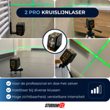 Cross Line Laser LL-A800 - Two Adjustable Lines - Green Laser