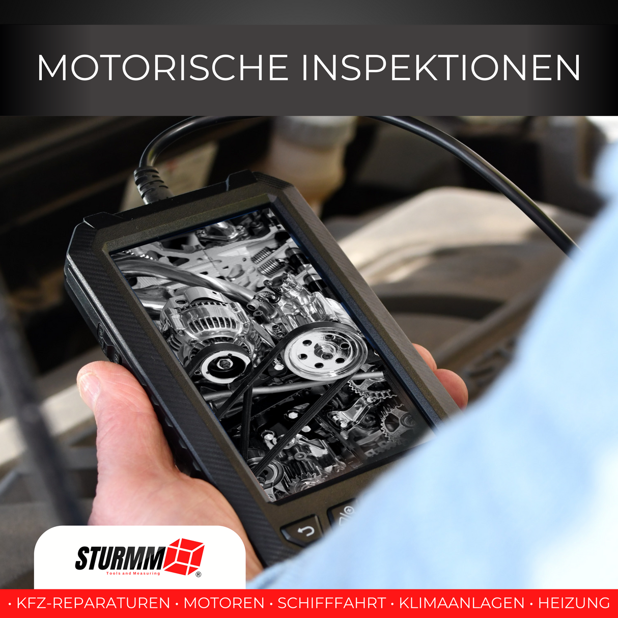 Endoscoop ST-IC401 - Inspectiecamera met dubbele camera - 10 Meter kabel (kopie)