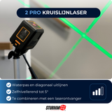 Cross Line Laser LL-A800 - Two Adjustable Lines - Green Laser