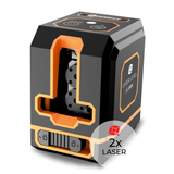 Cross Line Laser LL-A1600 - Two Adjustable Lines - Green Laser - 1000mAh Battery