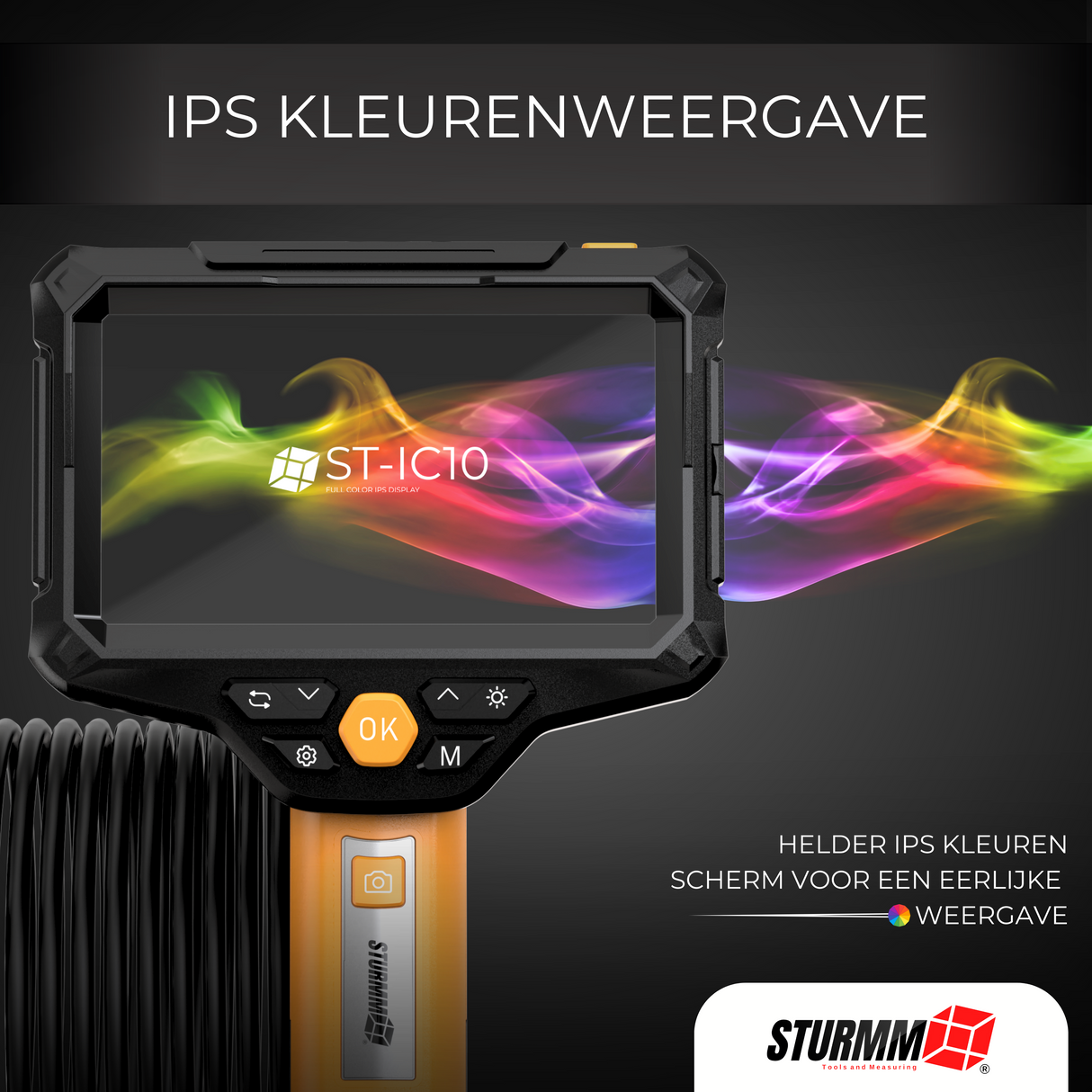 Inspection camera ST-IC10 - Endoscope with two cameras - 5 Meter cable