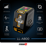 Cross Line Laser LL-A800 - Two Adjustable Lines - Green Laser