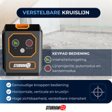 Cross Line Laser LL-A1600 - Two Adjustable Lines - Green Laser - 1000mAh Battery