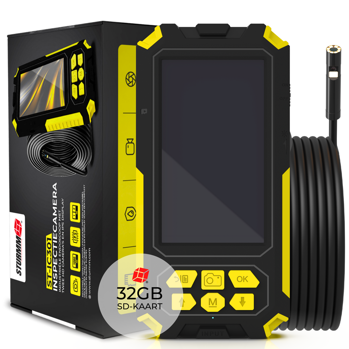 Endoscope ST-IC301 - Inspection camera with double camera - 10 Meter cable